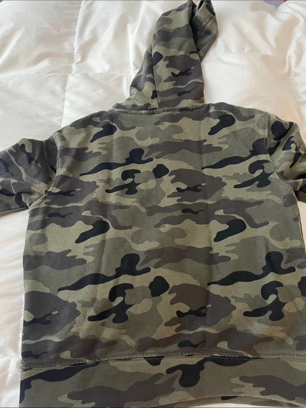 Old Navy Boys' Camo Hooded Pullover - Green & Black